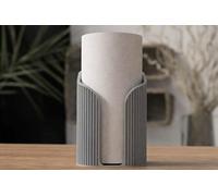 Modern Minimalist Kitchen Roll Stand in Multiple Colours, Scandinavian & Japanese Inspired Countertop Organizer (Available in Two Sizes) (Matt Ash Grey, Standard - Fits rolls up to 11.3cm,)