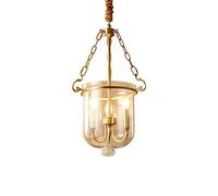 Modern Minimalist Lamps All Copper Chaners Bedroom Creative Living Room Personality Light Luxury Restaurant Glass Chaners Rustic Use Living Room Study Office Lighting