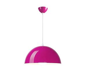 Modern Minimalist Large Semicircle Chandelier - Classic Industrial Hanging Light with Color Lampshade, E27 Aluminum Fixture for Living Room & Dining Room Lighting