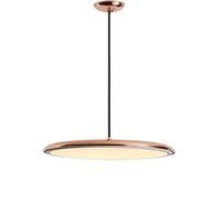 Modern Minimalist LED Flying Saucer Pendant Light - Chic Rose Gold Chandelier for Dining Room, Bar, Bedroom, Corridor & Balcony - 40cm/15.7inch