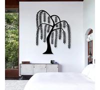 Modern Minimalist Metal Wall Art Weeping Willow Tree,Metal Willow Tree Wall Decor, Tree of Life,Willow Wall Decor, Spring Tree Decor, Weeping Willow,Living Room Wall Decor (Black, 31"x25" | 80x64c