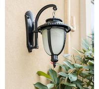 Modern Minimalist Outdoor Wall Lamp Waterproof European Retro Balcony Garden Aisle Staircase LED Metal Black E27 Light,Hanging Lights