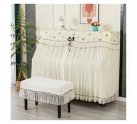 Modern Minimalist Piano Dust Cover Lace Embroidered Fabric For Beautiful Covers Household Dustproof Stool