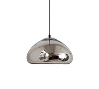 Modern Minimalist Round Drum Pendant Light Electroplated Glass Hanging Lamp Single-Head Design for Home Bar Counter Stylish Lighting Fixture for Contemporary Decor.