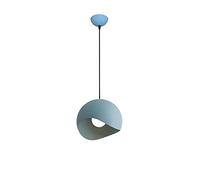 Modern Minimalist Round Pendant Light - Creative Adjustable Metal Chandelier for Dining Room Kitchen Living Room & Bedroom - Colorful E27 LED Lighting Ø20cm