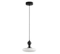 Modern Minimalist Style Glass Pendant Light Black Metal Copper Aluminum Lamp 3 Color Dimmable Adjustable Hanging Fixture for Dining Room Kitchen Island Bedroom Lighting