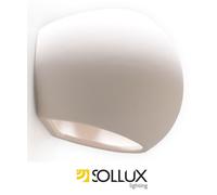 Sollux Wall lamp LED Globe SL.0032 Modern Lighting Sconce Paintable Ceramic White E27 1-Light Classic Wall-Mounted lamp for The Living Room and The Hallway