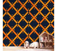 Modern Minimalist Wallpaper Panoramic Deco Wallpaper Mural FGeometric | Diamond Wallpaper Premium Non-Woven Wallpaper 300 x 210 cm Printed Wallpaper for Room Wall Deco
