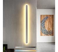 Modern Minimalist Waterproof IP65 LED Wall Light - Stainless Steel Porch Lamp for Outdoor Use, Warm White 2700-3500K, AC85-265V, 50CM - Perfect for Streets and Gardens