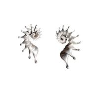 Modern Minimalist Wrap Around Inspirational Earrings Matte Finish Lightweight Alloy Studs Multipurpose Jewelry for Everyday and Evening