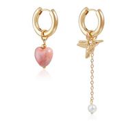 Modern Mismatched Heart Bird Earrings Creative Geometric Jewelry Hypoallergenically Metal Ear Accessories Her Fashion Statement Earrings