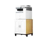 Modern Mobile Printer Stand - Stylish Vertical Storage Cabinet Compact Printer Table for Office nization Floor-to-Ceiling Design Chic Yellow Printer Shelf