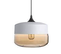 Modern Modern Geometric Glass Pendant Light Industrial Vintage Farmhouse Hanging Lamp Adjustable Suspension Ceiling Lighting Fixtures for Kitchen Island Dining Room Coun