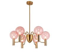 Modern Modern Glass Globe Bubble Glass Lampshade Pendant Light Nordic Luxury Cluster Hanging Ceiling Lighting Fixture for Girls Room Living Room Dining Room B