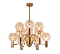 Modern Modern Glass Globe Bubble Glass Lampshade Pendant Light Nordic Luxury Cluster Hanging Ceiling Lighting Fixture for Girls Room Living Room Dining Room B