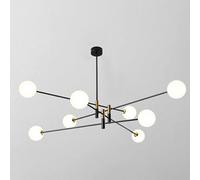 Modern molecular magic bean, simple classic home main light, small household molecular lights, living room lights, for dining room bedroom hall lamps,Black,4 Light
