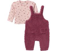 Modern Moments by Gerber Baby Unisex Microplush Overall Set Coordinated Outfit, Dark Pink, 3-6 Monate