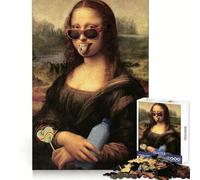 Modern Mona Lisa Party 1000 Piece Jigsaw Puzzles- Enjoyable Game Bright Color Family Enjoyable Perfect Art (38x52cm)