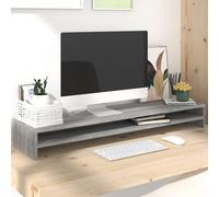 Vidaxl Monitor Stand Grey Sonoma 100X24X13 Cm Engineered Wood