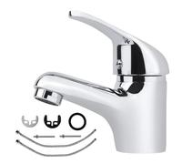 Modern Mono Kitchen Mixer Tap Dual Spout & Pull Out Spray Single Lever Chrome KE-6040
