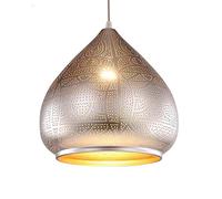 Modern Moroccan Turkish Pendant Light Industrial Porous Arabic Vintage Etching Hollow Ceiling Hanging Lamp Fixture for Kitchen Island Restaurant Hallway Foyer