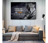 Modern Motivational Lion Canvas painting On the Wall Posters Prints Wall Picture for Living Room Office Home Wall Decor 50x75cm Frameless