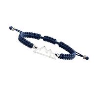 Modern Mountain Pendant Rope Stainless Steel Adjustable Wristband Accessory for Men Women Nature Inspired Mountain Pendant