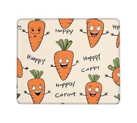 Modern Mouse Mat Happy Carrot 25X30Cm, Mouse Pad Personalized Keyboard Pad For Studying Typing Work