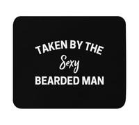 Modern Mouse Pad, Taken by The Sexy Bearded Man Honeymoon Mouse Mat Washable Desk Mats 25X30cm for Home Computer Office