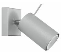 Sollux Lighting Ring Steel Grey 1 Light Classic Wall Light