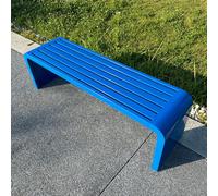 Modern Multicolor Waterproof Metal Garden Bench - Art Deco nic Seating for Outdoor & Indoor Use 47" L x 16" W x 18" H - Perfect for Patio Ln Yard & Porch Decor