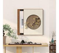 Modern Mural Breaker Box Cover Decorative, Hide Distribution Cover Decoration Creative Hanging Picture, Decoration Hide Paintings, for Living Room Home Office(Brown 7,45 * 55cm18*22in)