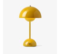 Modern Mushroom Table Lamp - Rechargeable, Touch Dimmable - Bedside with Mushroom Dome Shade - Desk Lamp for Bedroom, Living Room, Study, Office