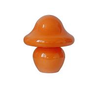 Modern Mushroom Table Lamp USB Rechargeable Night Light with 3 Color Modes Small Desk Lamp for Bedroom Nightstand Decor (Orange)