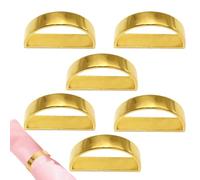 Modern Napkin Rings, Ring for Napkins for Table | Stylish Fabric Holder Buckles | Elegant Semicircle Napkin Buckles of 6, Home Table Tissue Rings Holders for Hotel