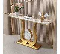 Modern Narrow Console Table for Entryway, Behind Sofa Accent Table, Space-Saving Hallway Furniture for Living Room and Entrance