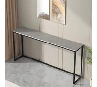 Modern Narrow Console TableStylish Stone Top & Sturdy Metal BaseSpaceSaving Entryway & Hallway Furniture for Small Spaces Home Decor & Organization