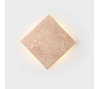 Modern Natural Stone Square Wall Sconce LED18w Warm Light Wall Lamps Bedroom Bedside Wall Sconces Living Room Corridor Hallway Entryway Wall Lamp Wabi-sabi Style Staise Hotel Lighting Fixture