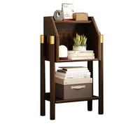 Modern Natural Wood Corner BookshelfFreestanding Storage Rack for Small Spaces Ideal for Living Room Office Kitchen80cm Industrial Design