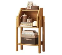 Modern Natural Wood Corner BookshelfFreestanding Storage Rack for Small Spaces Ideal for Living Room Office Kitchen80cm Industrial Design