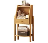Modern Natural Wood Corner BookshelfFreestanding Storage Rack for Small Spaces Ideal for Living Room Office Kitchen80cm Industrial Design