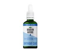 Modern Nature Birthday Cake Flavour Drops | Sugar Free Coffee Syrup, Liquid Stevia Sweetener, Zero Calorie, Natural Sweetner Flavor Drops | Perfect for Coffee, Protein Shakes, Baking & Drinks - 50ml