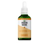 Modern Nature Caramel Flavour Drops | Sugar Free Coffee Syrup, Liquid Stevia Sweetener, Zero Calorie, Natural Sweetner Flavor Drops | Perfect for Coffee, Protein Shakes, Baking & Drinks - 100ml
