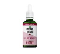 Modern Nature Cherry Flavour Drops | Sugar Free Flavour, Liquid Stevia Sweetener | Zero Calorie Water Drops & Natural Drink Enhancer for Flavoured Water & More - 50ml