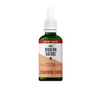 Modern Nature Cinnamon Flavour Drops | Sugar Free Coffee Syrup, Liquid Stevia Sweetener, Zero Calorie, Natural Sweetner Flavor Drops | Perfect for Coffee, Protein Shakes, Baking & Drinks - 50ml