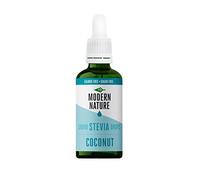 Modern Nature Coconut Flavour Drops | Sugar Free Flavour, Liquid Stevia Sweetener | Zero Calorie Water Drops & Natural Drink Enhancer for Flavoured Water & More - 50ml