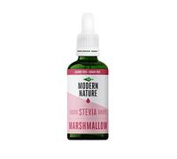Modern Nature Marshmallow Flavour Drops | Sugar Free Coffee Syrup, Liquid Stevia Sweetener, Zero Calorie, Natural Sweetner Flavor Drops | Perfect for Coffee, Protein Shakes, Baking & Drinks - 50ml