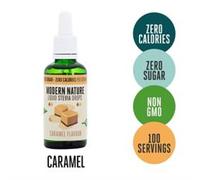 Modern Nature Pure Liquid Stevia Drops Sweetener 50ml - CARAMEL