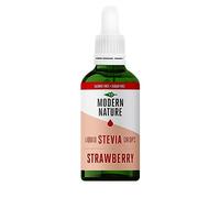 Modern Nature Strawberry Flavour Drops | Sugar Free Stevia Sweetener 100ml