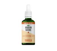 Modern Nature Vanilla Flavour Drops | Sugar Free Coffee Syrup, Liquid Stevia Sweetener, Zero Calorie, Natural Sweetner Flavor Drops | Perfect for Coffee, Protein Shakes, Baking & Drinks - 50ml